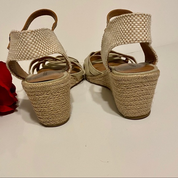 Lucky Brand Tan Woven Wedges Women's 8.5 - Picture 5 of 6